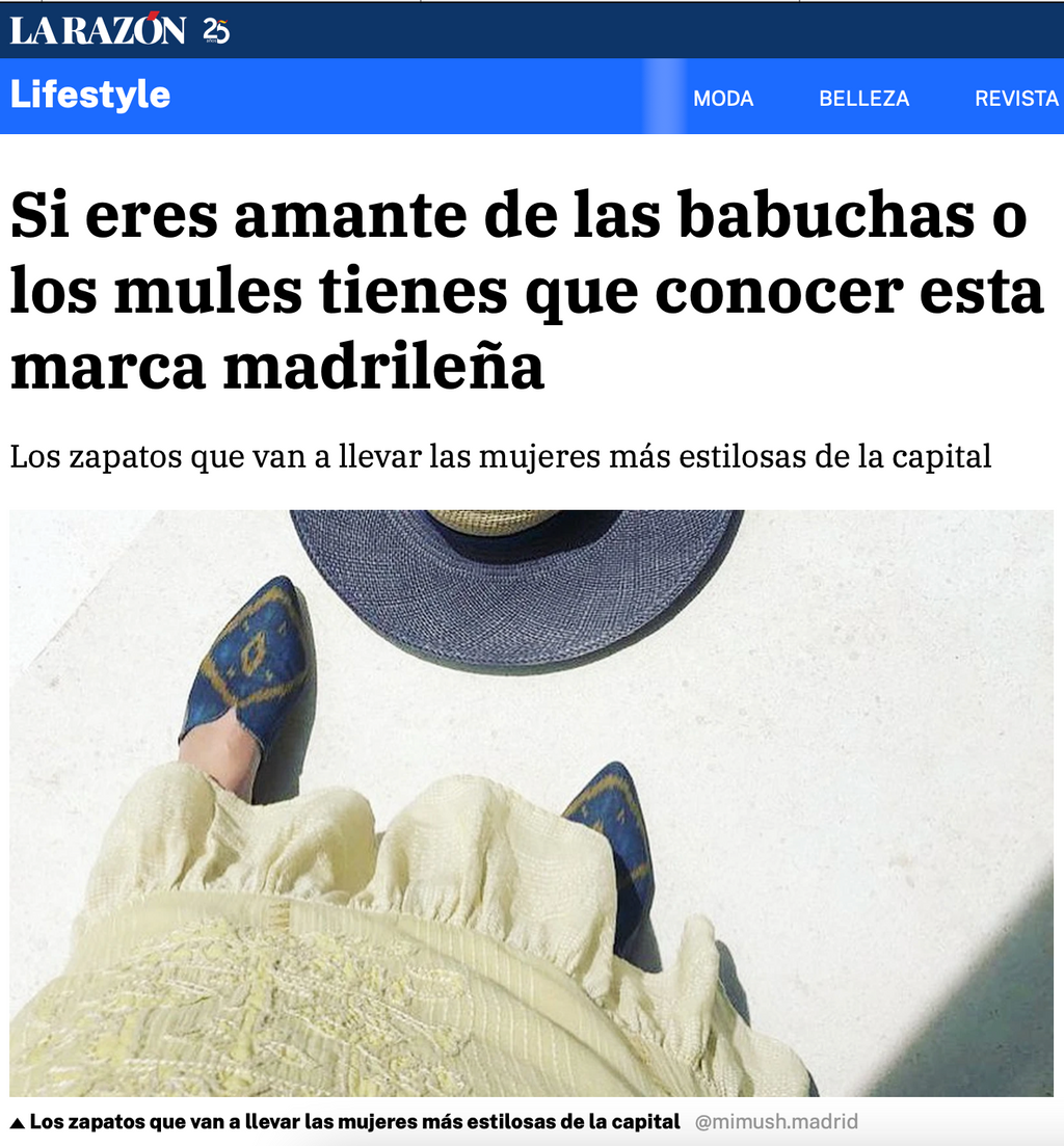 Los zapatos que van a llevar las mujeres más estilos de la capital. Nueva marca madrileña de gules y babuchas.